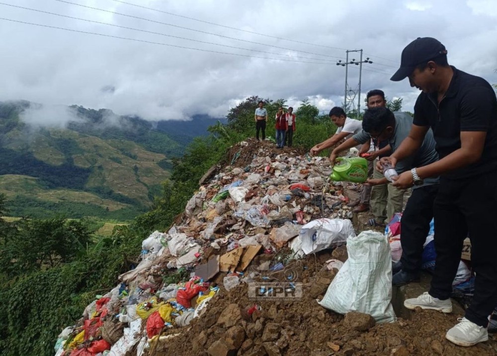 District Administration, DBs and LTSU discard expired and substandard goods. (DIPR Photo)